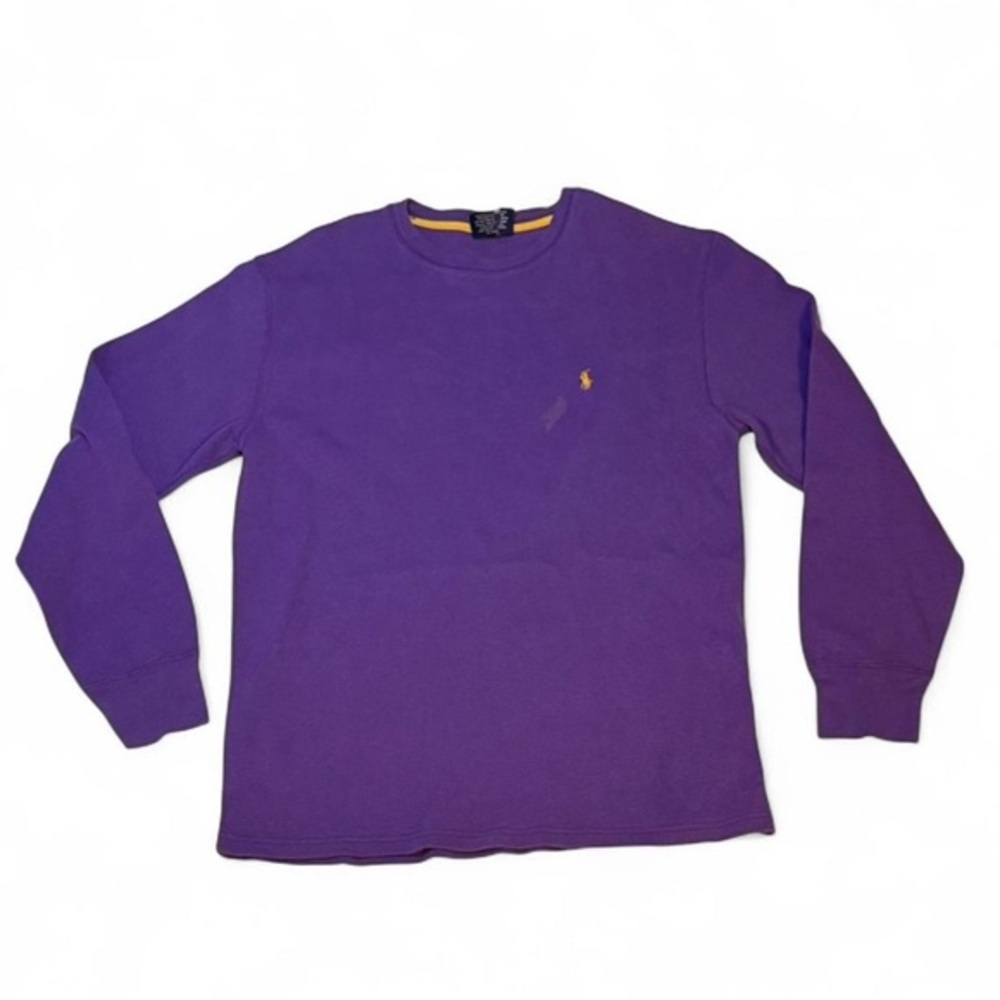 Polo Ralph Lauren Purple and yellow Long Sleeve Shirt